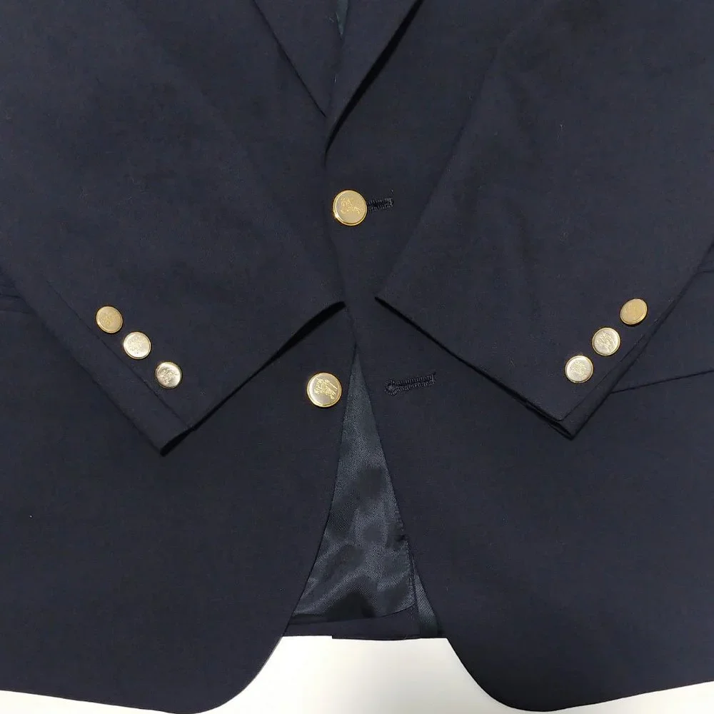 Burberrys Navy Blue Blazer Sz 42R